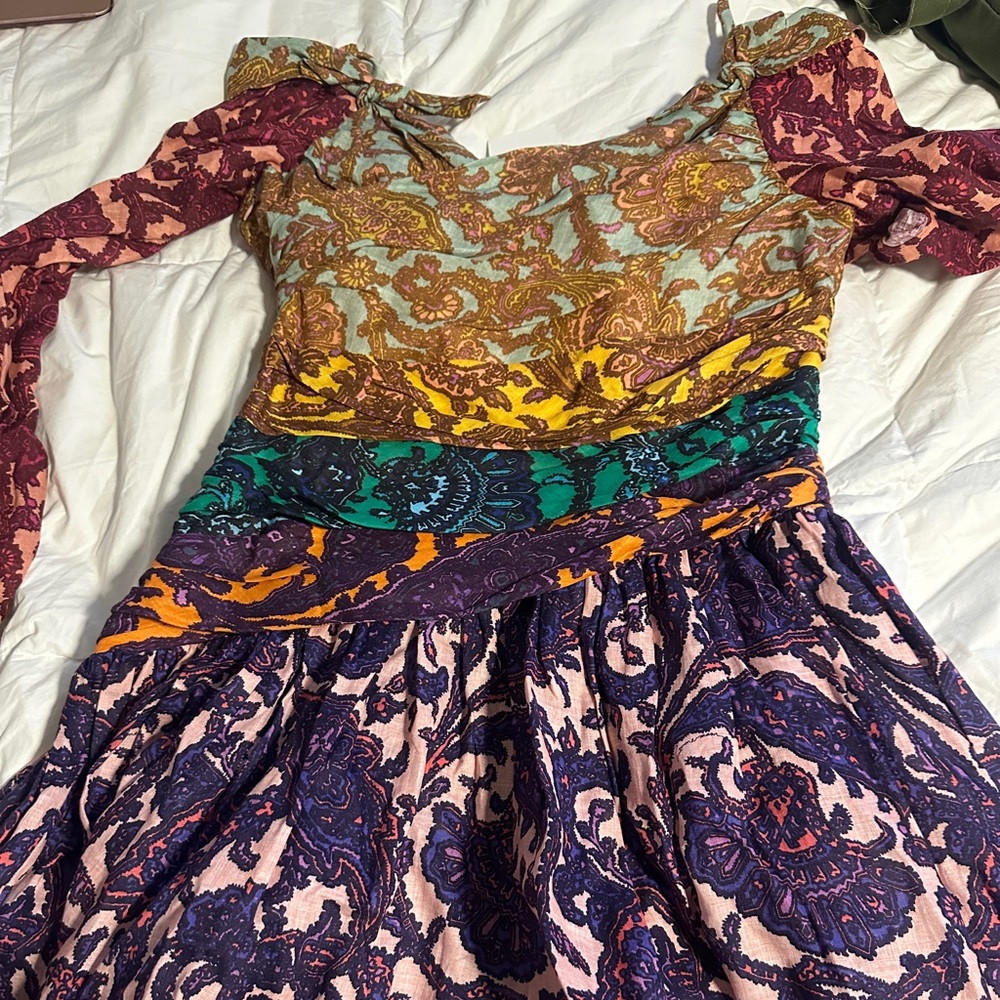 Zimmermann Multicolor Paisley Lace Mini Dress - Picture 5 of 6